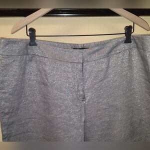 Sparkly silver grey cropped trousers from Talbots